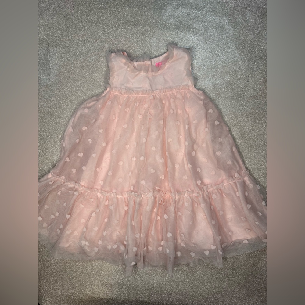 Isaac Mizrahi Pink Heart toddler dress size 2T